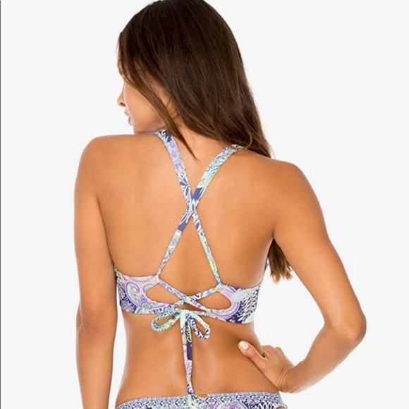NWT**Luli Fama 3 pc Matching Set- coverup and bikini - Picture 9 of 13